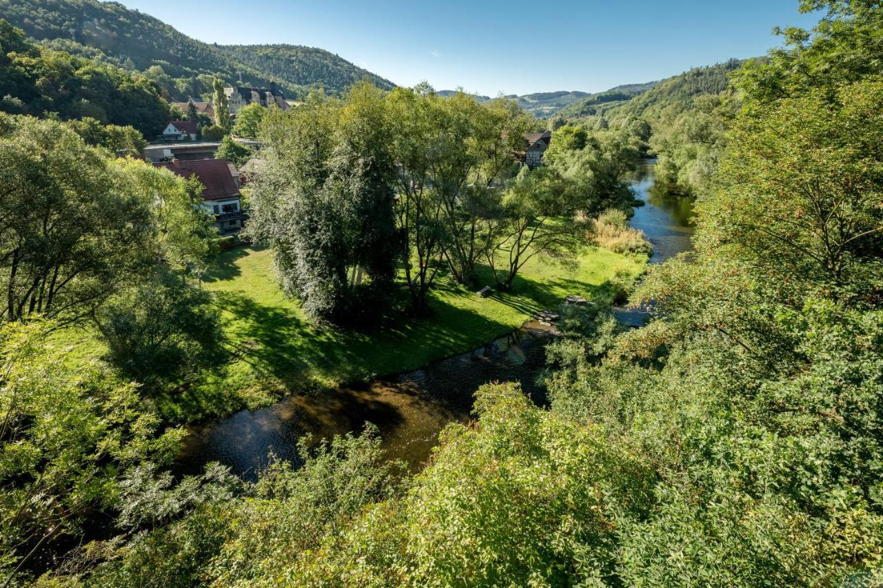 Hotel & Ferienwohnungen Bohlenblick Saalfeld Saale Luaran gambar